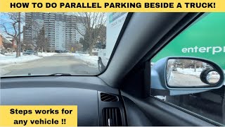 PARALLEL PARK For A Beginner#lesson #drivingtest#parallelparking