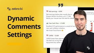 💬 Customize Dynamic Comments in #PowerBI with Zebra BI || Zebra BI Knowledge Base