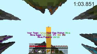 Egg Wars Duos fastest game (PB) 2:02.897 (Bedrock edition)