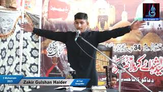 Zakir Gulshan Haider || 3 Muharram 2023 || 49 Tail Sargodha