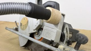 Circular Saw Dust Collection Adaptor (Shop Safety Improvement!)