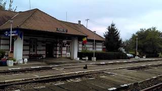 Railway station -  Podu Olt , atentie la linia 4 ,megafon sosire Regio