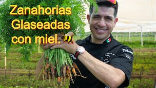 Zanahorias orgánicas baby glaseadas con miel🐝 / Carrot glacé 🥕