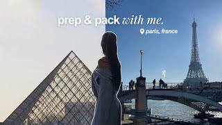 PREP & PACK WITH ME FOR PARIS | selfcare, first work trip & paris design week (vlog)