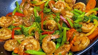 Shrimp & Vegetable Stir Fry, Quick & Easy