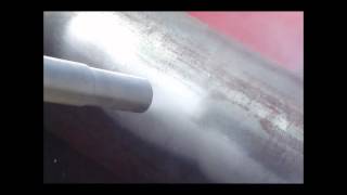 Removing rust with dry ice blasting - IS 77S BLASTER - Dry Ice Blasting