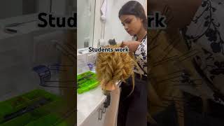 Students work. #learnhairstyles #hairstyle