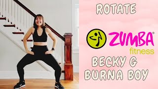 Rotate by Becky G & Burna Boy || Latin Urbano Workout || Zumba Fitness with NikkiFit