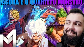 REACT | Luffy, Zoro, Sanji & Jinbe (One Piece) - Quarteto Monstro | M4rkim