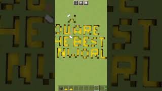 Never give up because......#minecraft #shorts #motivation