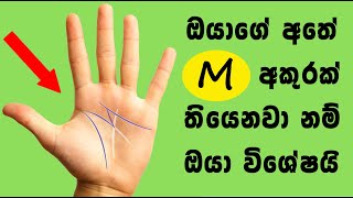 Do You Have 'M' Shape On Your Hand,   ඔයාගේ අතේ M අකුරක් තියෙනවාද