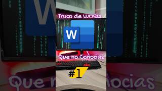 💻 Super truco de WORD😱 que no conocías✅ #trucoswindows10 #trucoswindows11 #word #office365