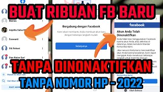 Tutor Daftar - Buat Banyak Akun Fb Baru tanpa nomor hp tanpa dinonaktifkan‼️ 2022