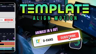 Template Animasi Tombol Subscribe Align Motion