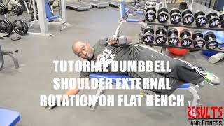 Tutorial | Dumbbell Shoulder External Rotation on Flat Bench