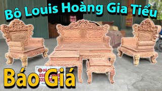 Bộ Ghế Gỗ Hương - Bộ Bàn Ghế Louis Hoàng Gia Tiểu Chân 14 Gỗ Hương Đá | Đồ Gỗ Bảo Lộc