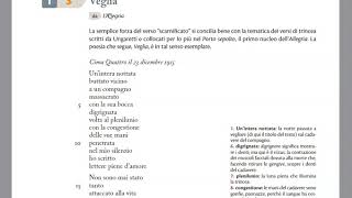 GIUSEPPE UNGARETTI, VEGLIA