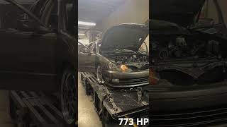 Turbo GS on the dyno #2jz #toyota #gs #lexus #auto #thezuprachannel #4door #sedan #tunedbylance