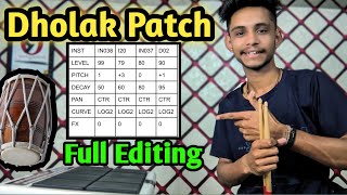 Dholak Patch Editing SPD 20 Pro || Dholak patch editing Octapad&rishi