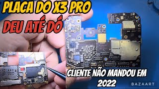 Xiaomi x3 pro totalmente danificado | Você pegaria essa placa para Reparo ? Veja como ela ficou 🥲