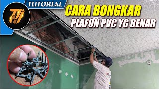 Cara bongkar Plafon PVC yg benar, supaya bekasnya bisa dipakai lagi