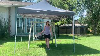 10 ft by 10 ft pop up canopy with mesh sidewalls