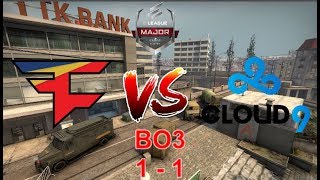 FAZE Clan vs Cloud9 [Eleague Major 2018 - GRAND FINAL] (1-1  Overpass)