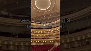 What’s the best seat in Carnegie Hall?