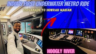 INDIA'S FIRST UNDERWATER METRO INAUGURATION | Esplanade To Howrah Maidan Underwater Metro Ride