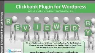 ClickBank Plugin for Wordpress - CBPress Review for Serious Marketers!