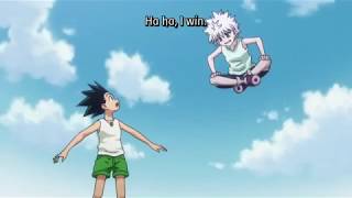 Killua and gon shatters the jumping record epic moment - HunterXhunter