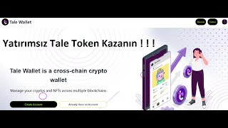 Tale Wallet ile Tale token kazanın ! ! ! (Algo ağında cüzdan ! ! !)