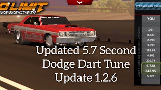 No Limit Drag Racing 2.0: Updated Dodge Dart 5.7 Second Tune (Update 1.2.6) Read Description