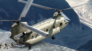 The Genius Technique US Biggest Helicopters Use to Extract Troops on Hill Tops