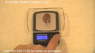 Amston Scales Magnum 1000 x 0.1 Gram Pocket Scale Counting Function