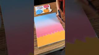 Relaxing Gradient Painting Video 🎨 #acrylicpainting #gradient