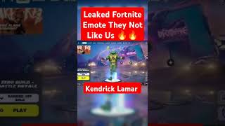 Leaked Fortnite Emote They Not Like Us #shorts  #fortnite  #fortniteclips  #gaming