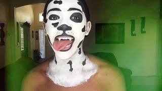 101 Dalmatian Dog Face Paint Tutorial