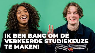 "IK BEN BANG OM EEN VERKEERDE STUDIEKEUZE TE MAKEN" | Esther en Lasse over studiekeuze-dilemma's