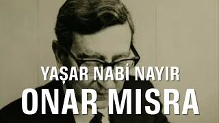 Onar mısra | Yaşar Nabi Nayır