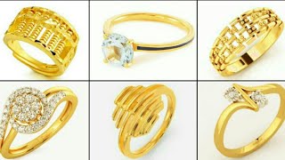 Top 40/ Medium Thickness Gold Ring Designs Ideas / Daily Wear Light Weight Ring Designs Collections