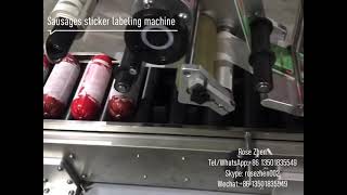 Sausages sticker labeling machine