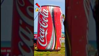 Giant Coca Cola Can Caught On Google Earth || #shorts