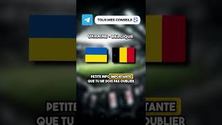 Prono foot Euro 2024 Ukraine Belgique #euro2024