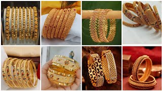 latest 22 carate gold kangan designs 2024 with pric/gold bangles & gold bangles designs /light weght