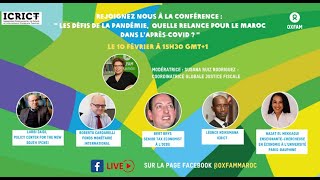 Quelle relance pour le Maroc dans l'après-Covid ? Une conférence d'Oxfam et ICRICT