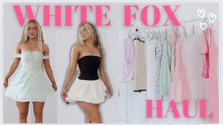 whitefox boutique summer try on haul review | cute vacation trendy fashion clothing, summer style