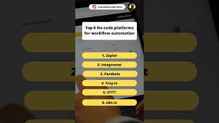 Top 6 No code platforms for workflow automations #nocode #code #automation
