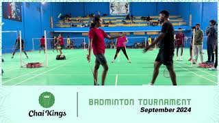 Mixed Doubles Match 2  Chai Kings 3rd Badminton Tournament  Chennai