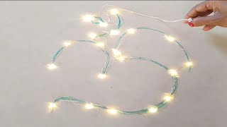 Beautiful Diwali rangoli using Fairy Lights | Attractive om Rangoli |Diwali special rangoli